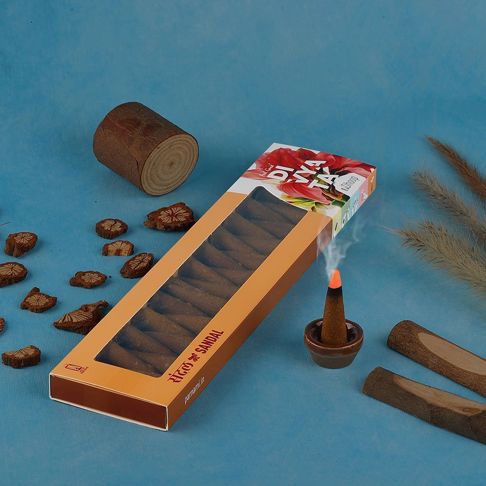 Divyata  - Sandal Incense Dhoop Cone