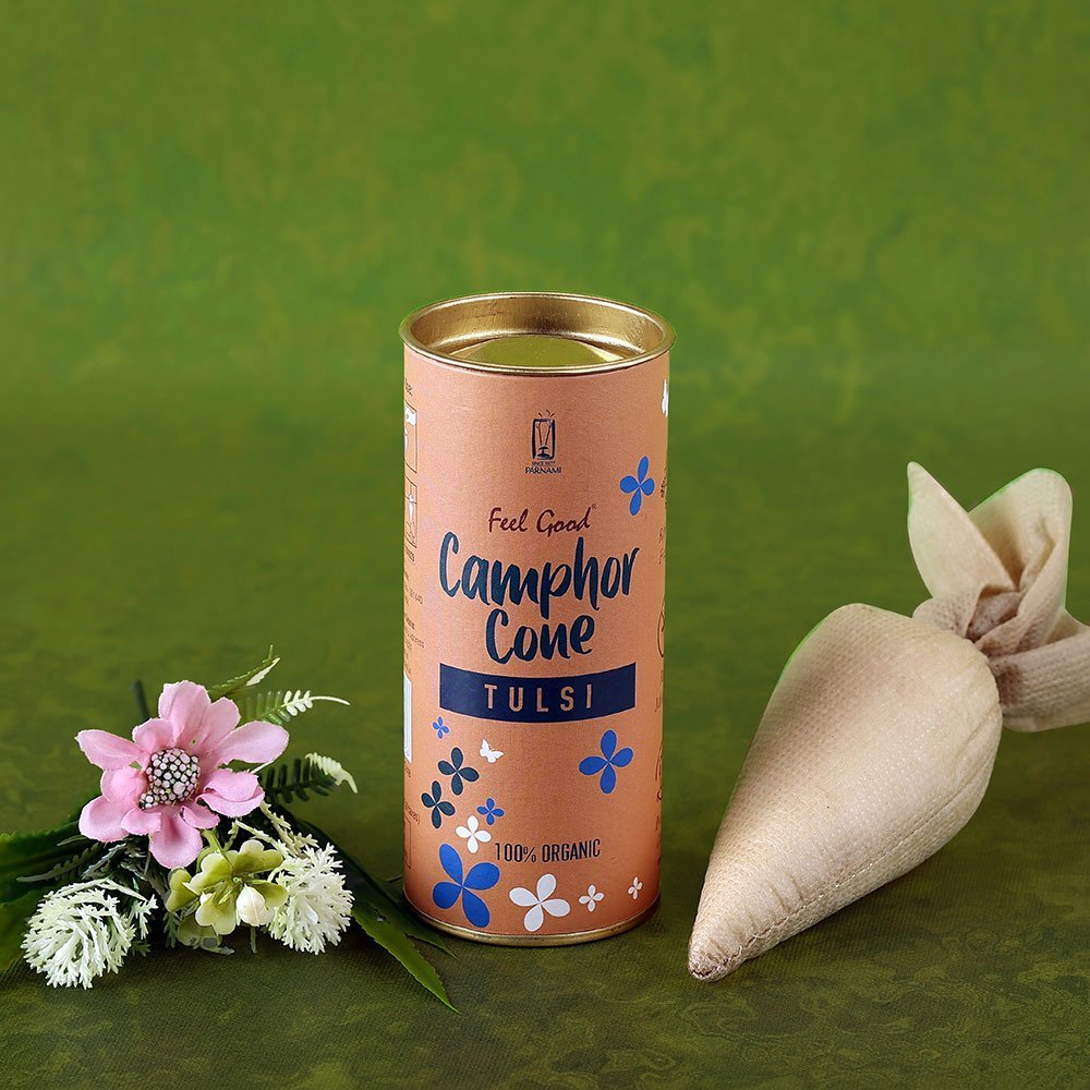 Flavoured Camphor Cone - Tulsi