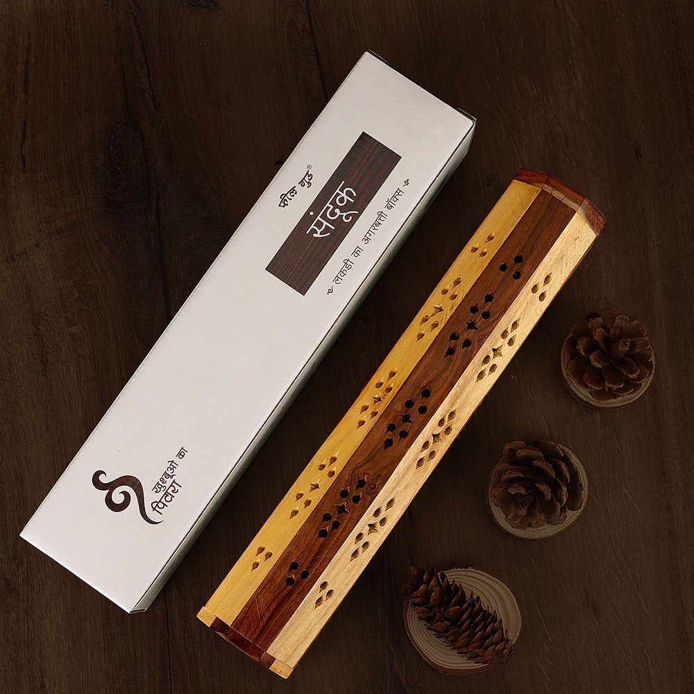 Sandook - Wooden Agarbatti and Incense Stick Stand