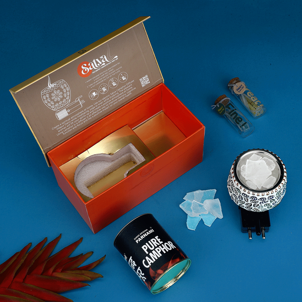 Thumbnail view 4 of Parnami Satva Pure Camphor Gift Box | The Essence of Purity and Divinity