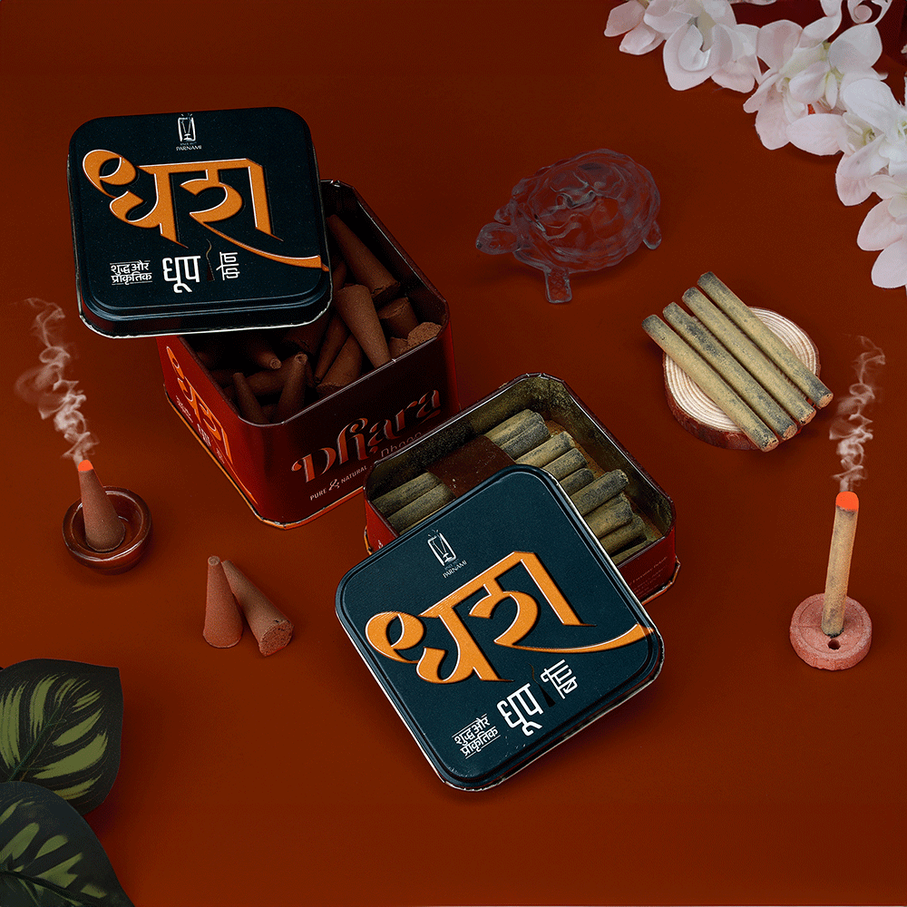 Parnami Dhara Dhoop Sticks & Dhoop Cones | Pure Fragrance for Divine Rituals