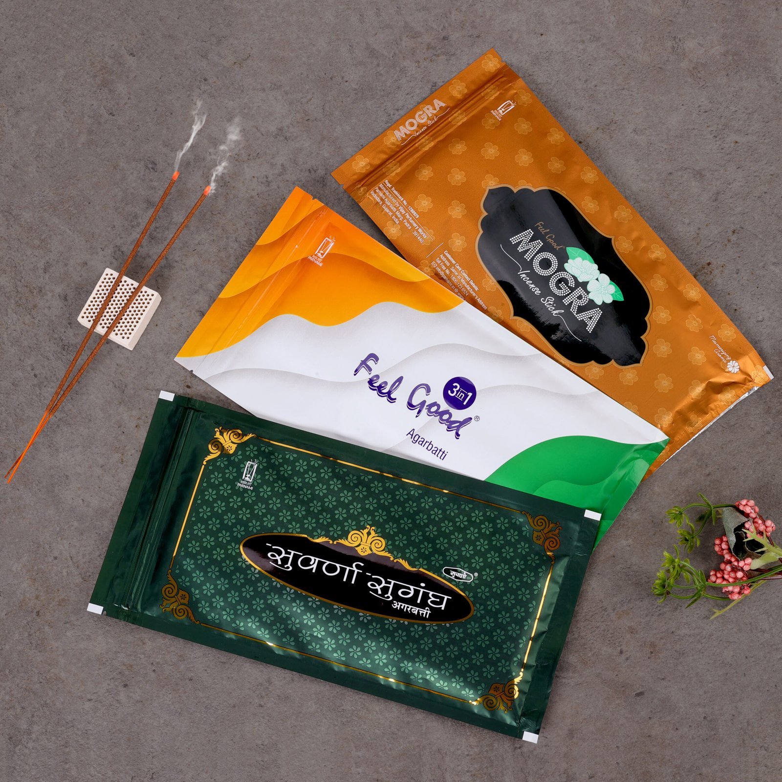 Essential Combo Pack - 5 (Mogra - Feelgood 3 in 1 - Sugandh)