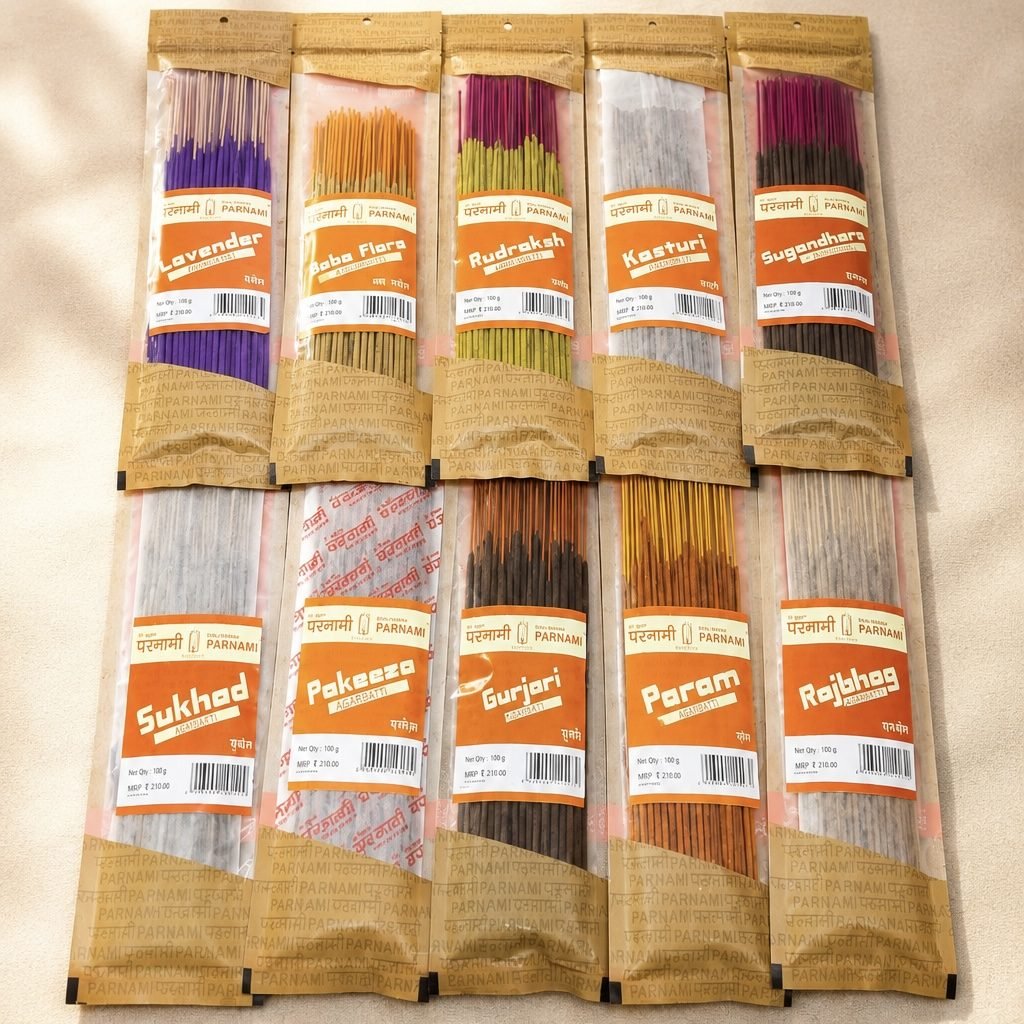 Traditional Handrolled Agarbatti Combo Pack - Premium Agarbatti