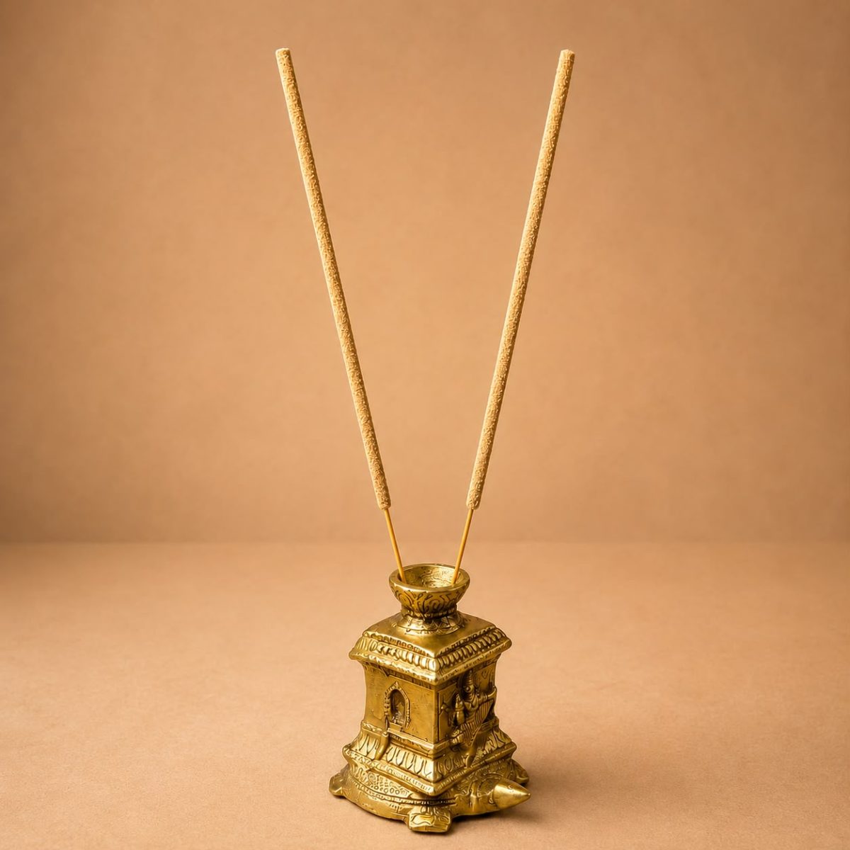 Thumbnail view 3 of Tulsi Vrindavan With Kurma - Solid Brass Incense Holder