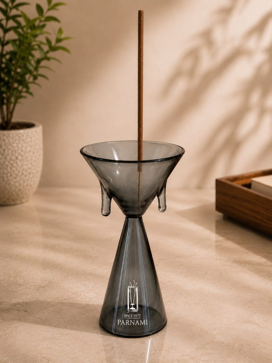 Thumbnail view 3 of Parnami Modern Glass Incense Holder
