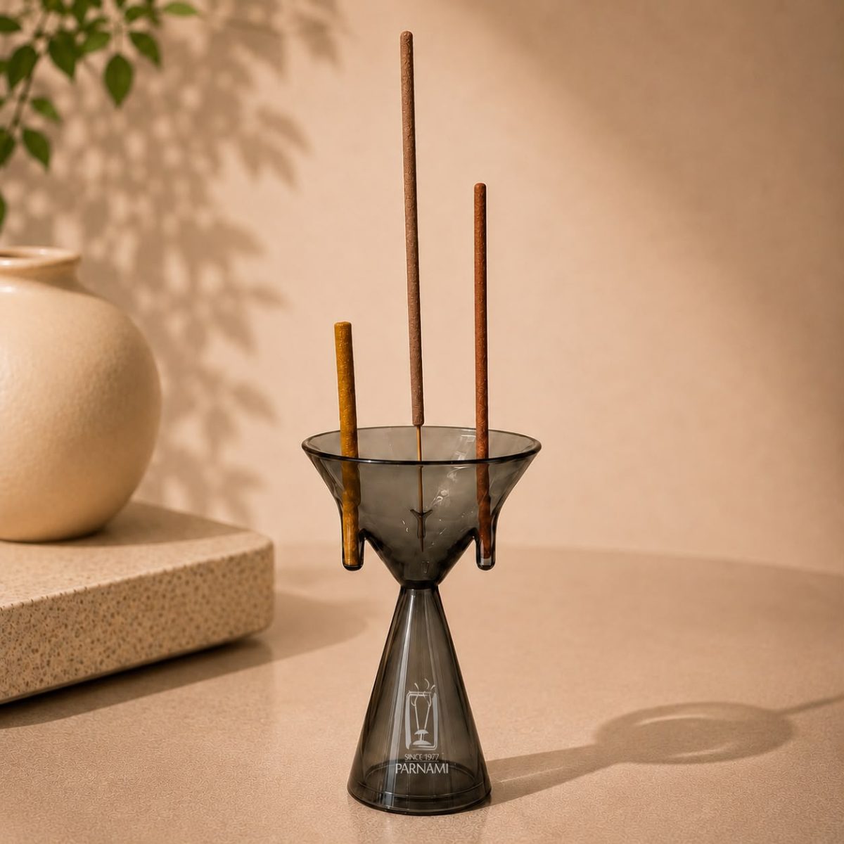 Thumbnail view 5 of Parnami Modern Glass Incense Holder