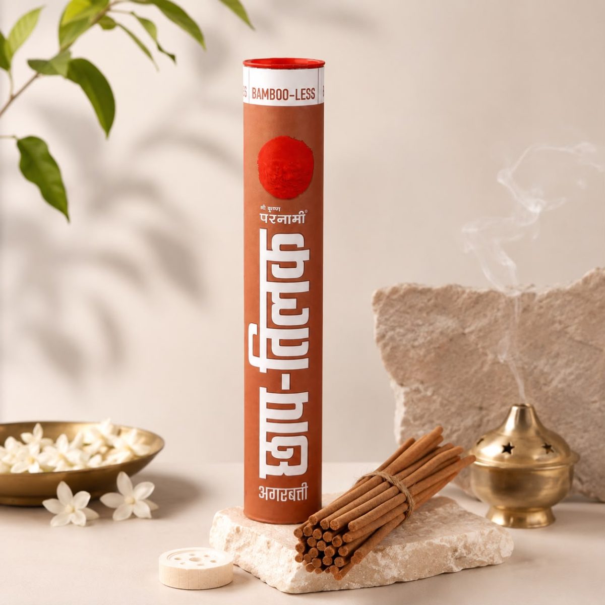Thumbnail view 1 of Parnami Chhap-Tilak – 8” Bamboo-Less Incense Sticks