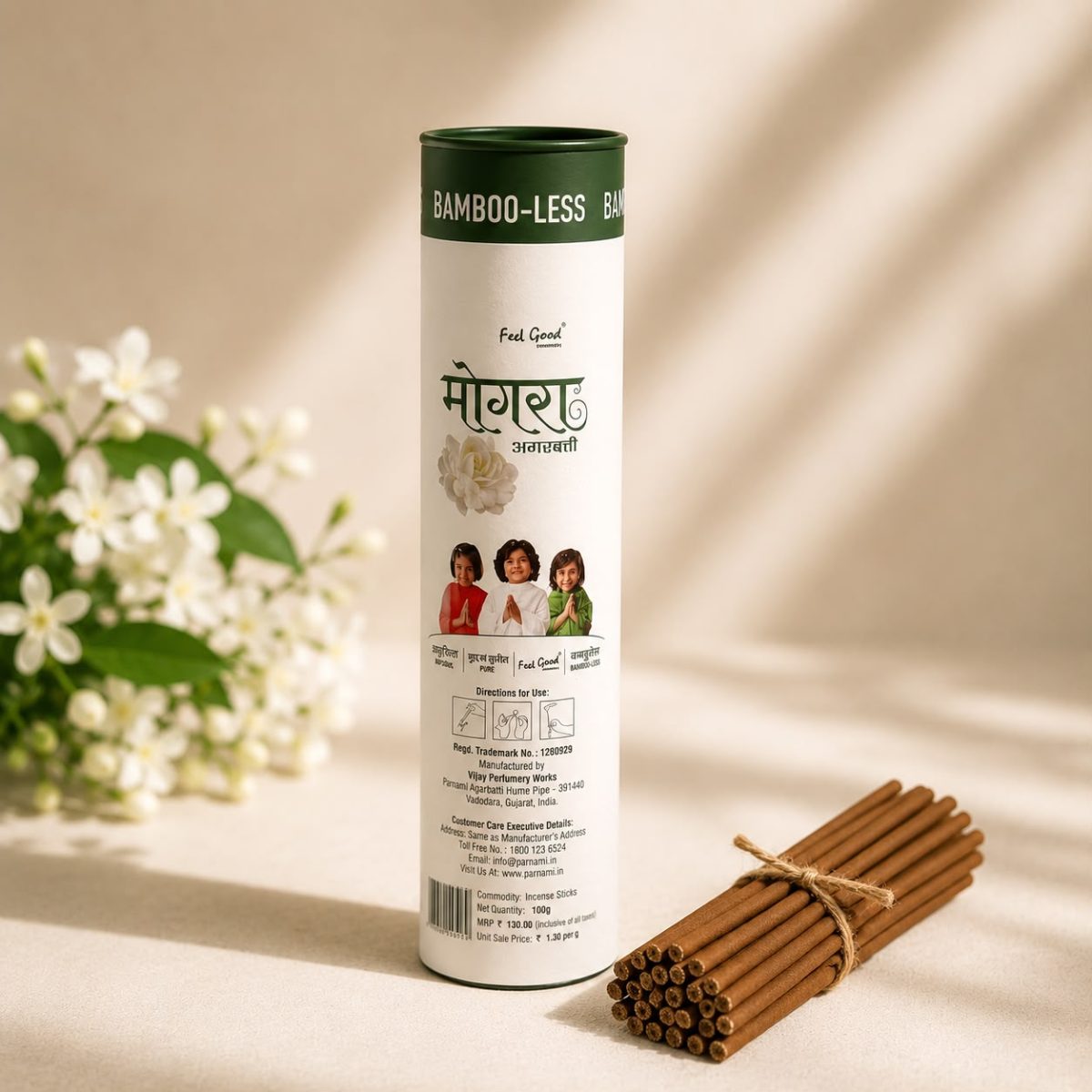 Thumbnail view 2 of Mogra Bamboo-Less Incense Sticks