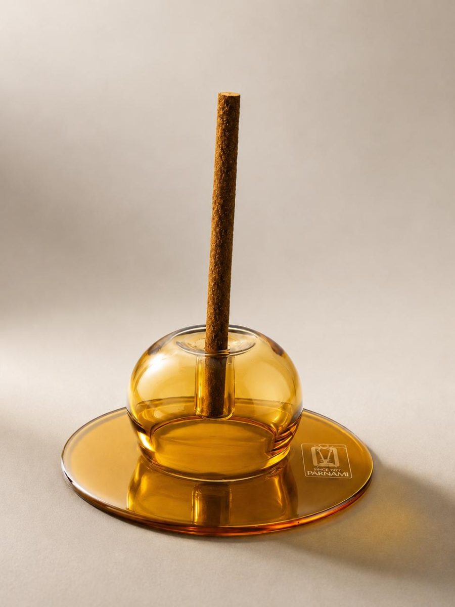 Parnami Modern Glass Dhoop Holder Incense Display