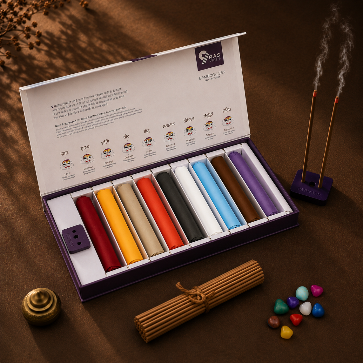 Thumbnail view 3 of Parnami Navras Bambooless Incense Sticks Gift Box